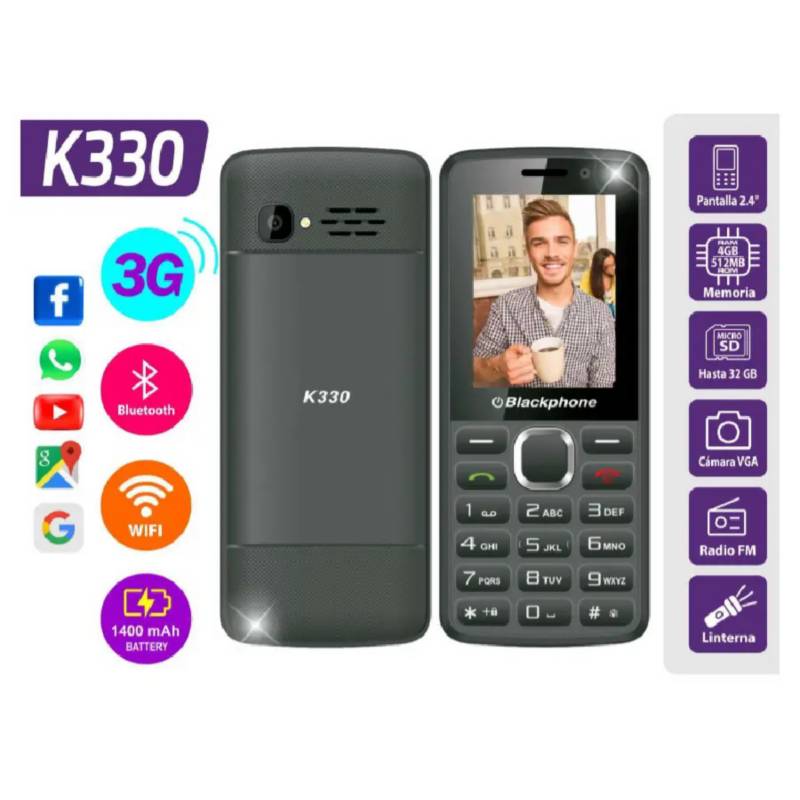 CELULAR BLACKPHONE K330 3G KAIOS BLACK DS